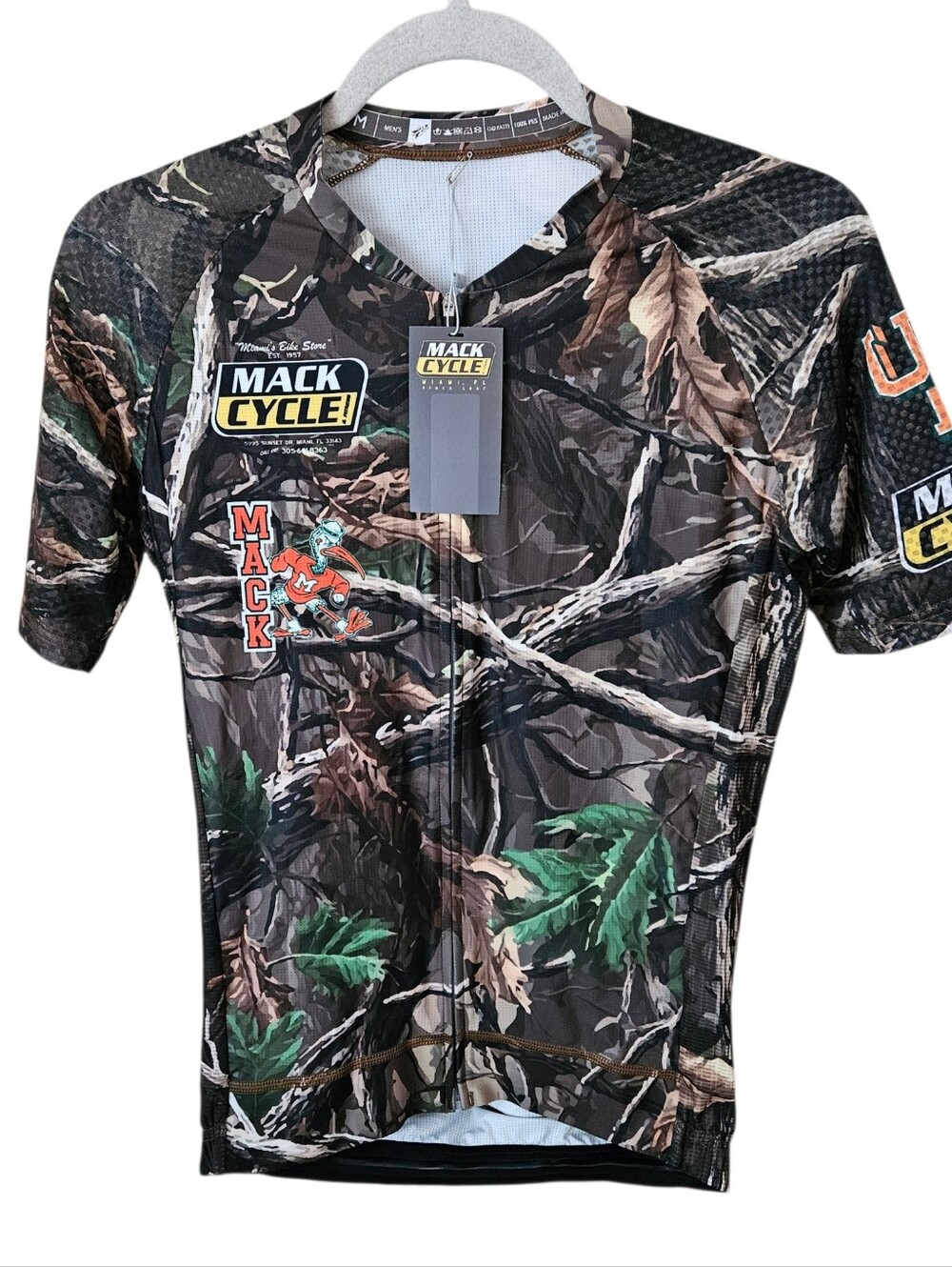 Mack Cycle "Hunting Season" Short Sleeve Full Zipper Cycling Jersey.